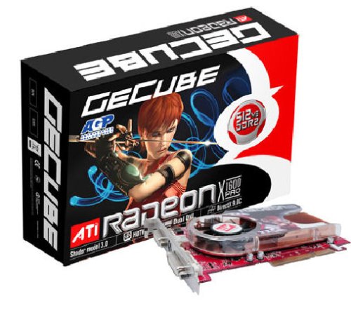 Handys ohne Vertrag: GeCube ATI Radeon X1600 PRO 512MB DDR2 128Bit AGP-Grafikkarte 8X DUAL-DVI HDTV-Out RETAIL
