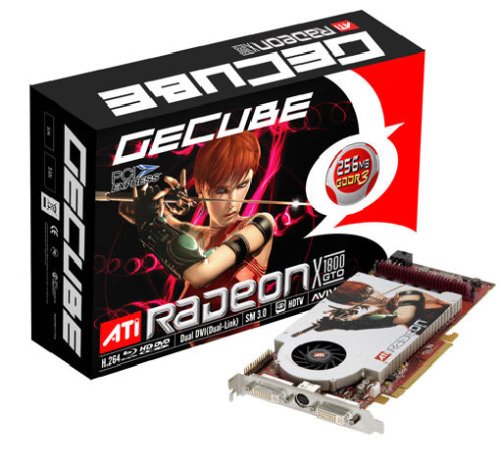 Handys ohne Vertrag: GeCube Radeon X1800GTO 256MB DDR3 256Bit PCI-Express Grafikkarte DUAL-DVI VIVO RETAIL