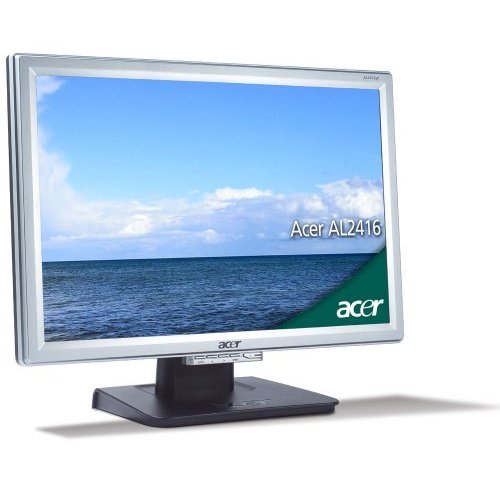 Elektronik Und Foto: Acer AL2416WAs 24 Zoll TFT Monitor, analog, silber (Kontrast 800:1, 6 ms Reaktionszeit)