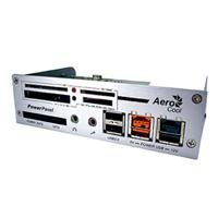 Elektronik und Foto: AeroCool PowerPanel silber Speicherkartenleser/schreiber USB2.0 f�r CF/MD/SM/SD/MMC/MS/xD/TF