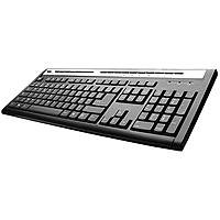 Projektoren: Perixx Computer Multimedia Keyboard Periboard-202U Tastatur USB 105 Tasten MS Windows 98 DE Silber