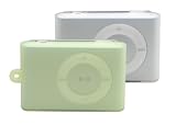 HORI iPod shuffle(aluminum)用 シリコンカバーfor iPod shuffle aluminum 白&緑 HIP-25