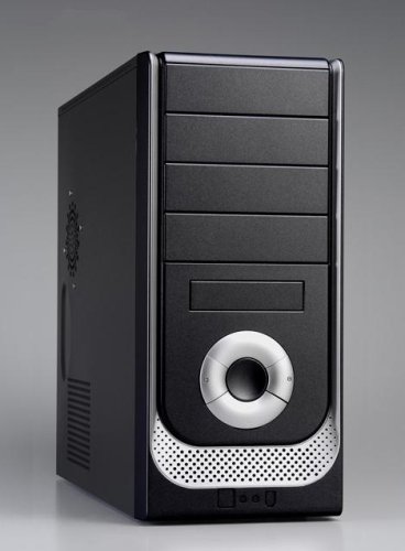 Elektronik und Foto: ATX Miditower black / siver 420W Netzteil