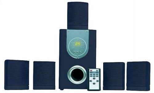 MP3 Player: McVoice HCS-50 - 5.1 Surround Lautsprecher Set 2000W P.M.P.O. - Schwarz