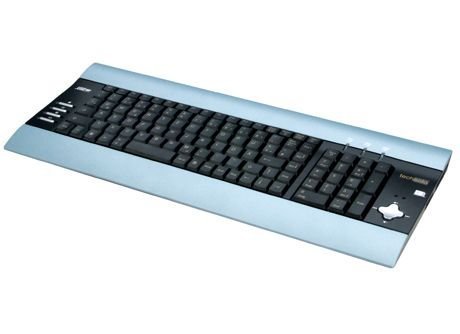 TV Ger&auml;te: techsolo TRH-300 Tastatur USB 108 Tasten MS W98 D + Chipkartenleser Silber