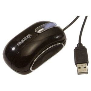 Verstaerker Und Receiver: VIVANCO MSOC 30 BK - Design Mouse, Optical Mini Hot Rod, Combo, opt., scroll