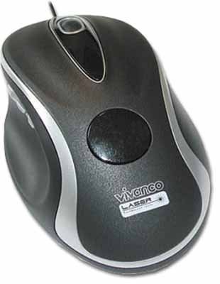 Verst&auml;rker und Receiver: Vivanco 19933 Mslcmslc Laser Office Mouse Black/Silver Maus