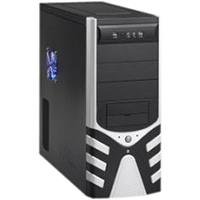 Computerzubehoer: XCPD DIP RJA-298 PC Geh�use MidiTower 4 x 5.25 Schwarz/Silber
