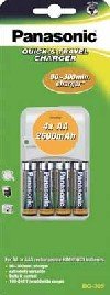 Projektoren: Panasonic Akkuladeger�t + 4x 2600 mAh, BQ-395