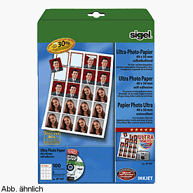 Navigationssysteme: InkJet-Photo-Paper 4x5 glossy 210g VE100