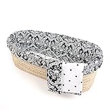 Tadpoles Black-and-White Damask Moses Basket Set