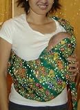 Lite-on-Shoulder Pouch Shape Baby Sling(emerald fan-tacy)