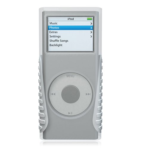 Computerzubeh&ouml;r: Xtrememac TuffWrap Accent f�r iPod nano 2. Generation - durchsichtig & wei�