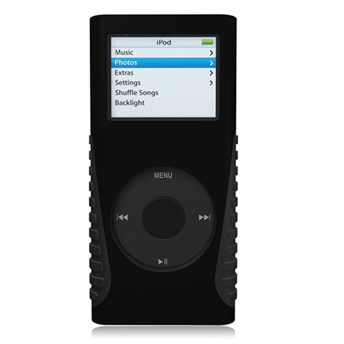 Computerzubeh&ouml;r: Xtrememac TuffWrap Accent f�r iPod nano 2. Generation - schwarz & grau