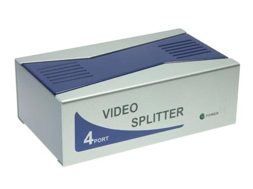 Verst&auml;rker und Receiver: VGA Monitor Verteiler, 4-fach, Bandbreite 200MHz