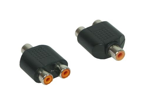 Elektronik und Foto: Audio Adapter 2x Cinch Buchse an 1x Cinch Buchse