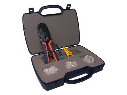 Camcorder: Crimp-Set 94-teilig, Multi-Crimpzange mit Zubeh�r