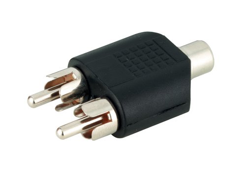 Elektronik und Foto: Audio Adapter 2 X Cinch Stecker / 1 X Cinch Buchse