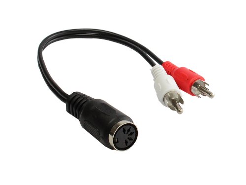Elektronik und Foto: Audio Adapter 5-pol DIN Buchse / 2 Cinch Stecker
