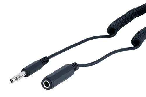 Festplatten: Stereo Verl�ngerung 6,3mm Klinke St. / Bu., Spiral