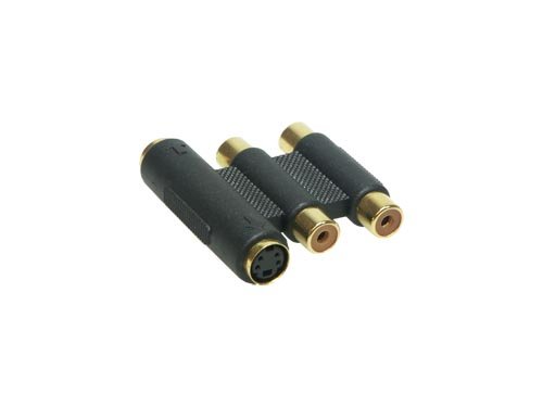 Elektronik Und Foto: Audio Video Adapter SVHS Buchse+ 2x Cinch Buchse /
