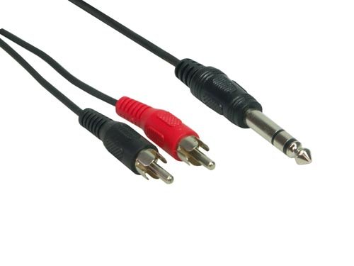 Festplatten: Stereo Verbindung 6,3 Klinke St / 2 X Cinch St, L