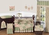 Baby Annabel Antique Floral 9 piece Baby Crib Bedding Set