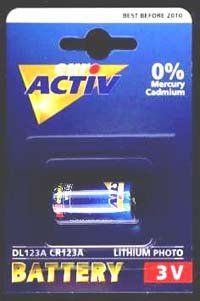 Camcorder: CR123/