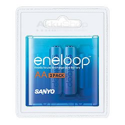 Festplatten: Sanyo eneloop Akku Mignon AA HR-3UTG 2000mAh 2er Pack