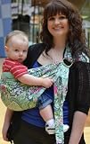 Lite-on-Shoulder Ring/pouch hybrid Baby Sling(moss)