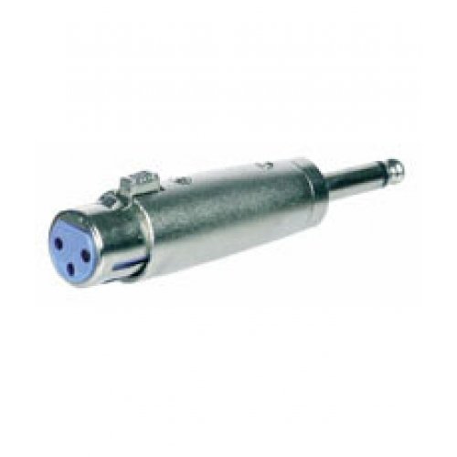 Computerzubeh&ouml;r: XLR Adapter 3-polig XLR Kupplung > 6,35mm mono Stecker