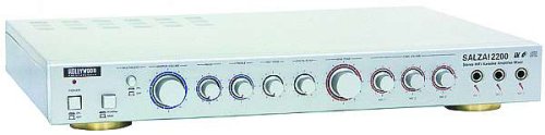 Heimkinosysteme: Hollywood Salza! 2200 Karaoke Verst�rker 2x 30Watt silber