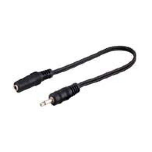 Zubeh&ouml;r: 0,2m 3,5mm mono Stecker > 3,5mm stereo Kupplung
