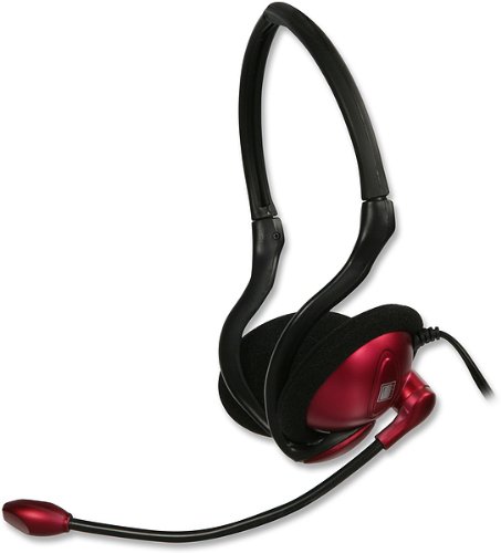 Festplatten: SPEED-LINK SL-8713-SRD Foldable Back Head Phone PC-Headset, rot