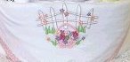 3 Marthas Baby Receiving Blanket - Flower Basket Design