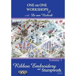 One on One Workshops in Ribbon Embroidery and Stumpwork with Di van Niekerk