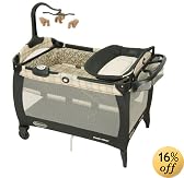 Graco Swept Frame Pack 'n Play Portable Playard with Bassinet & Changing Table in Graham