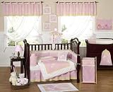 Pink Dragonfly Dreams Designer Crib baby 9 piece bedding Set