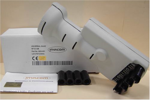 Navigationssysteme: Invacom Quattro Switch (Quad) LNB 0.3 dB ; mit Messprotokoll ; Profi - Qualit�t mit 5 Jahren Garantie ; HD ready ! ; Gratis- Zubeh�r !