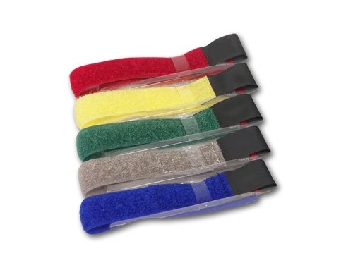 Kompaktanlagen: Klett-Kabelbinder Set 5-fach in diversen Farben