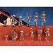 Golfer Pewter Chessmen - (Metal and Gold)
