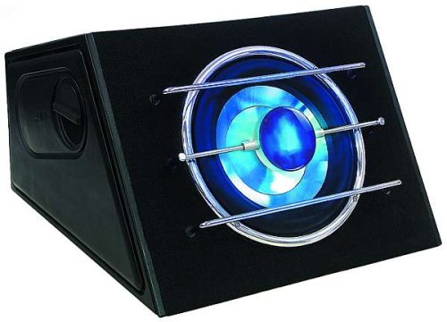 MP3 Player: Megakick Subwoofer BlueMoon 500 Bassbox mit blauer LED Beleuchtung