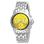 Invicta Men's Yellow Dial Silver Tone Watch #4243