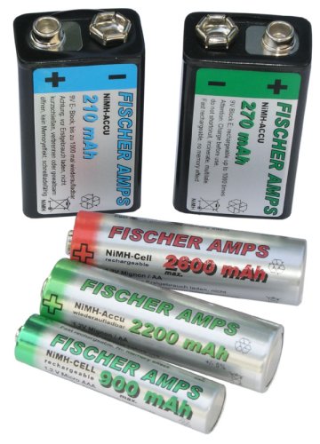 Festnetztelefone: Fischer Amps Mignon/AA-Akku NiMH 2200mAh 4er-Pack