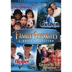 Family Favorites 4 Movie Collection (The Little Rascals / Casper / Flipper / Leave it to Beaver)