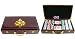 300pc Spade Design Wooden Poker Set - (Mahogany)