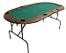 Amazing 73 Two Fold Poker Table - (Green and black)
