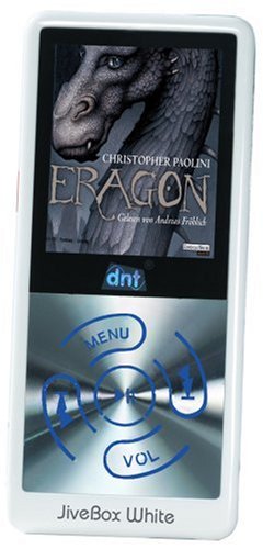 Digitalkameras: dnt JiveBox 10E Tragbarer MP3-Player 1GB wei� (inkl. ERAGON-H�rbuch)