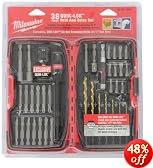 Milwaukee 48-32-1500 Quik-Lok 38 Piece Hex Shank Drilling and Driving Bit Set