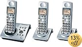 Panasonic KX-TG1033S Dect 6.0 Expandable Digital Cordless Phone System with 3 Handsets